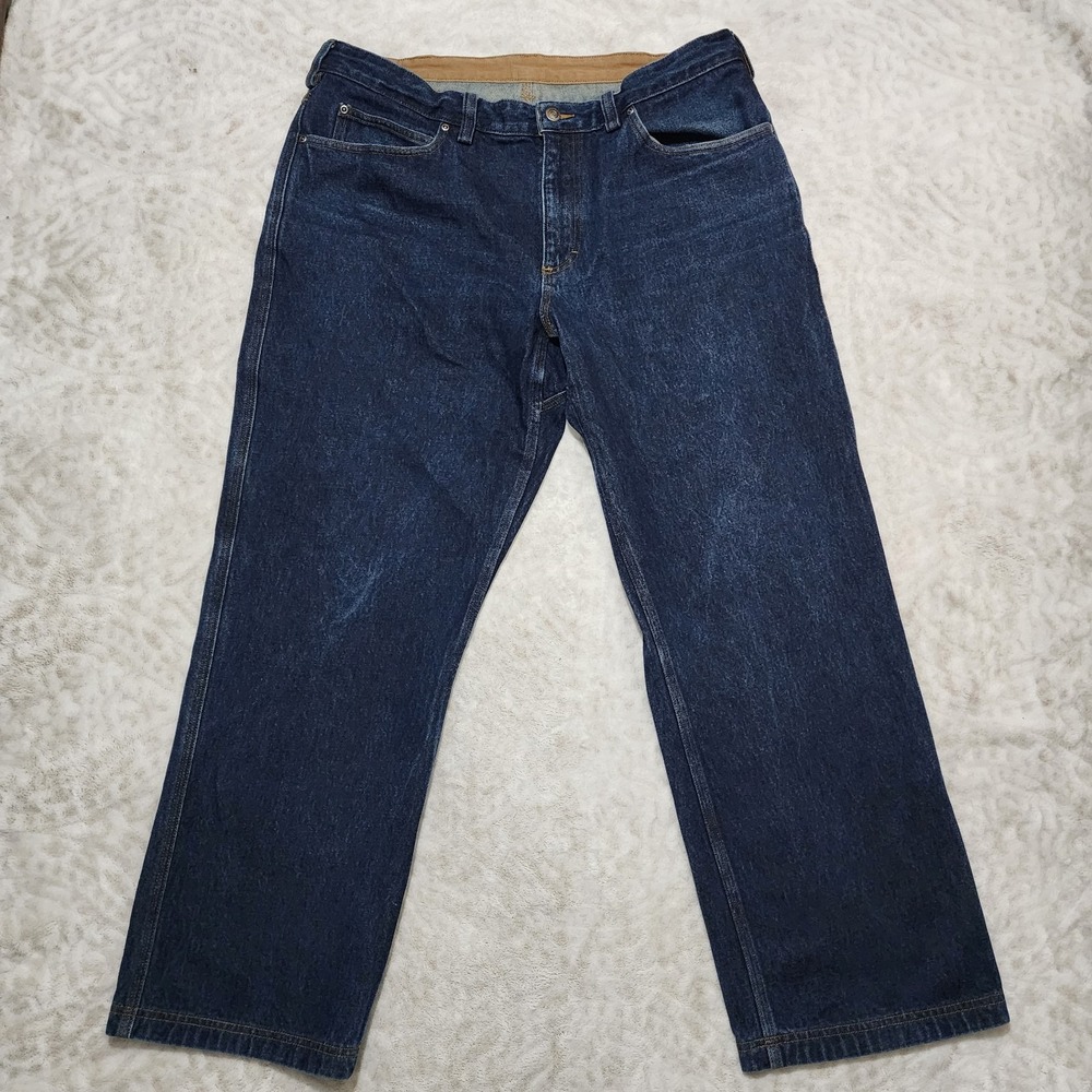 Duluth Trading Company Men's 38x30 Ballroom Relaxed Fit Jeans Straight Leg Denim